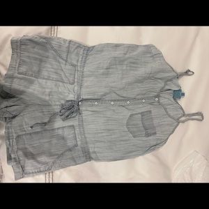 C and c California chambray shorts romper